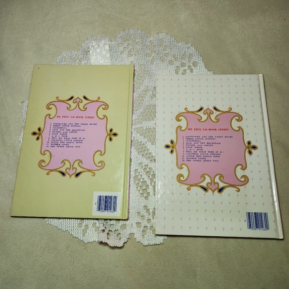 Vtg My Tiny 3-D Children's Book Series 2 Hardcover Books Playmore Printed Japan - Picture 2 of 7